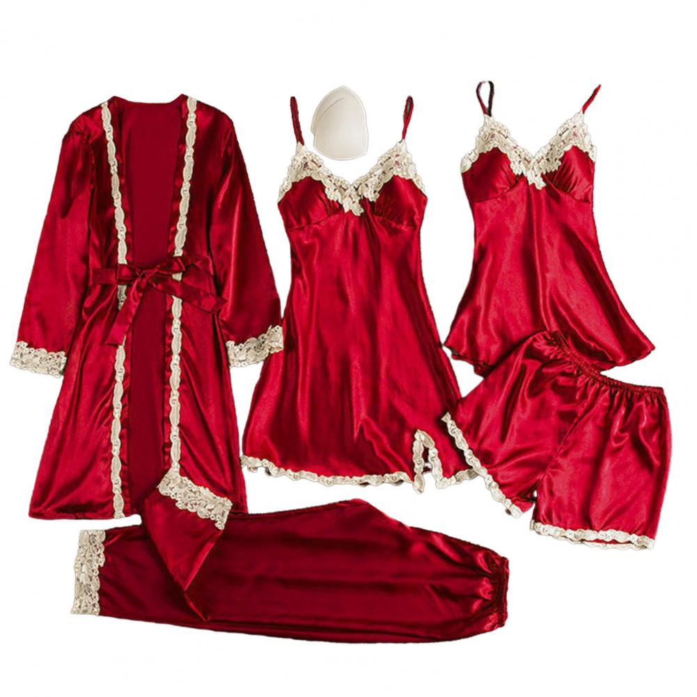 Silk-like Pajama Set Elegant S - Robe Silk Women recension och pris