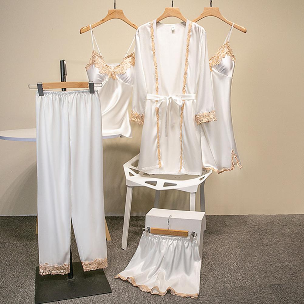 Silk-like Pajama Set Elegant S - Robe Silk Women recension och pris