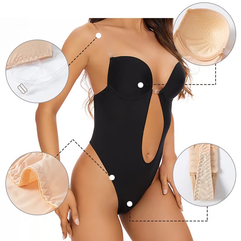 Anti Slip Glue Backless Body S - Shapewear Bodysuit Firm recension och pris